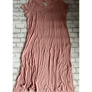 NWT Soma Cool Nights PJ  Long Sleepshirt Rose Women XXL